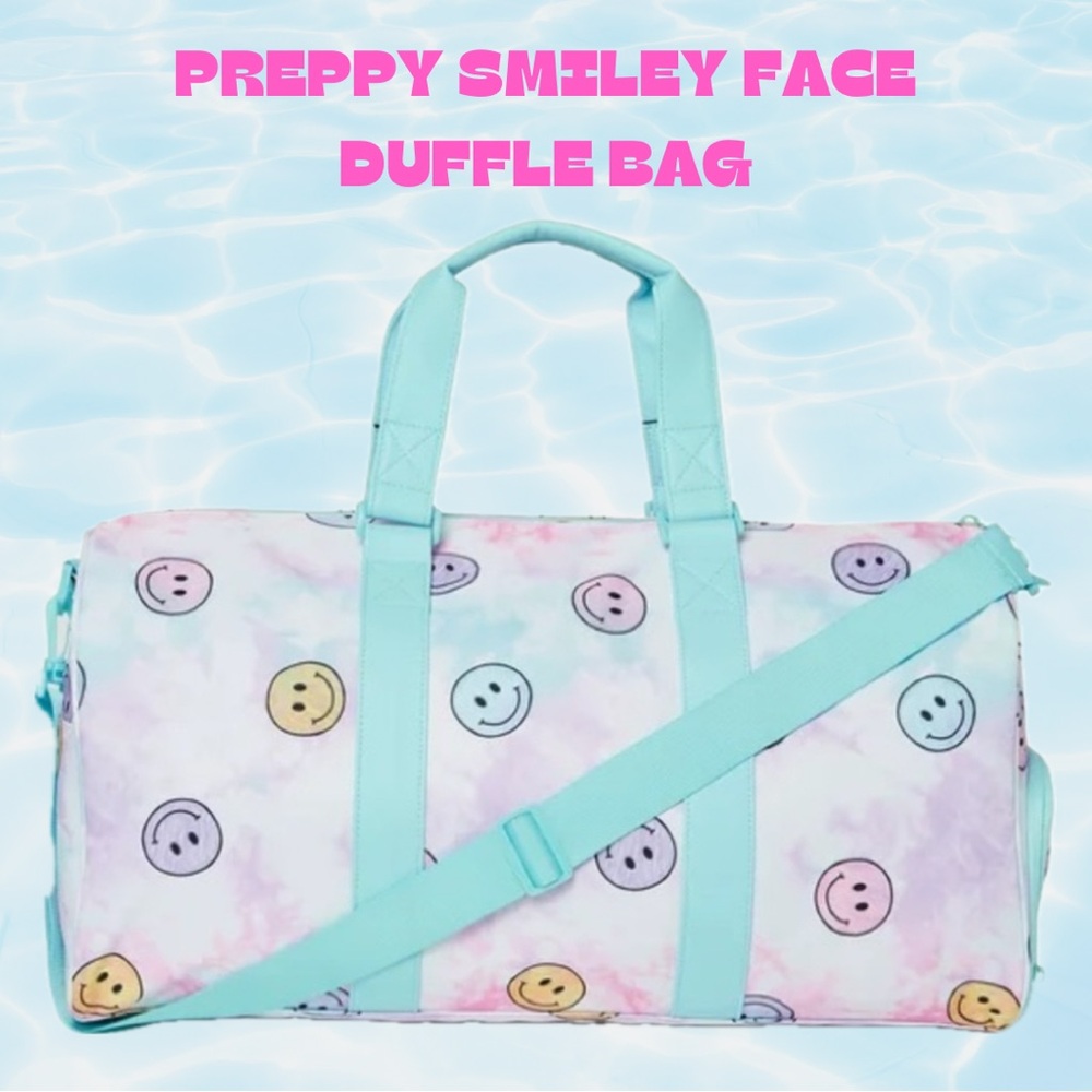 No Boundaries Barrel Weekender Duffle Bag with Tie Dye Smiley Faces (SOLD OUT)